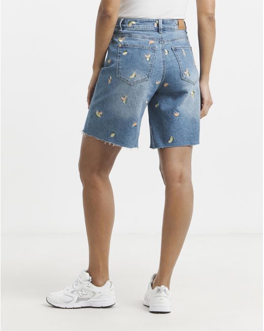 Simply Be Blue Fruit Bermuda Short