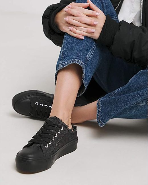 Simply Be Blue Raw Edge Trainer