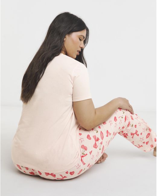 Simply Be Pink Pyjama Set