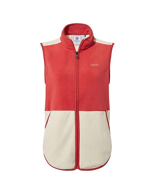 TOG24 Red Tog24 Fordley Gilet Fleece