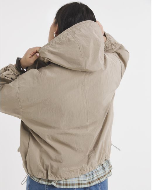 Simply Be Brown Hooded Wind Breaker