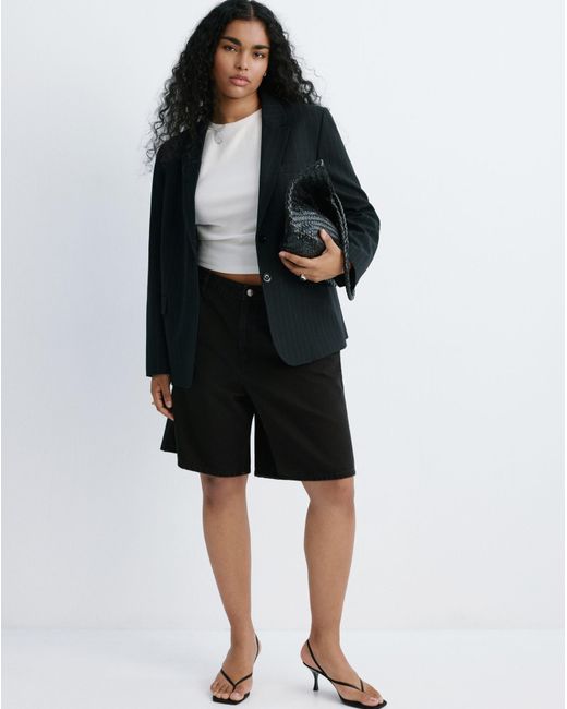 Mango Gray Bermudas Camilla