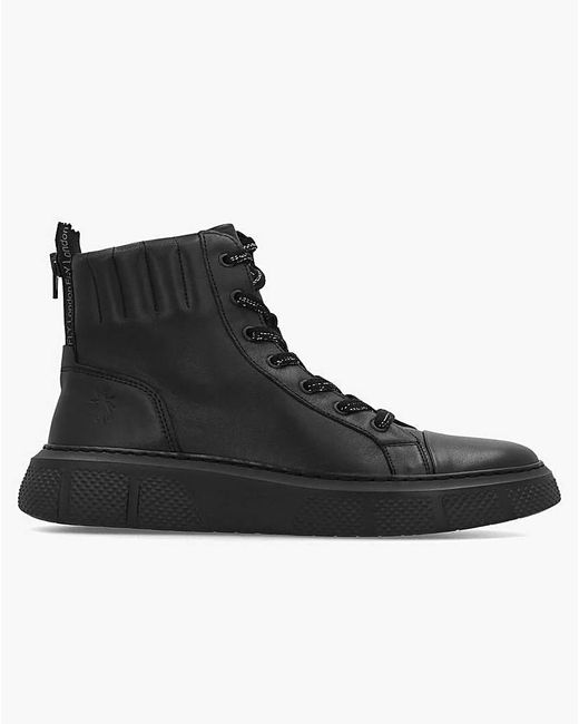 Fly London Black Erby Sporty Ankle Boots