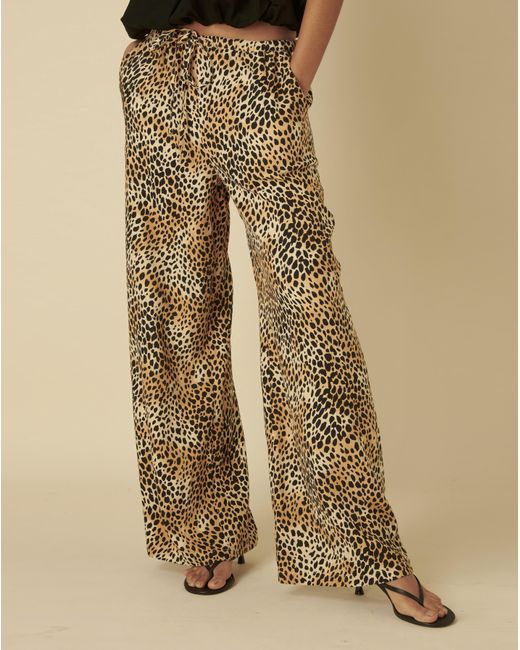 Nobody's Child Natural Reese Leopard Trouser