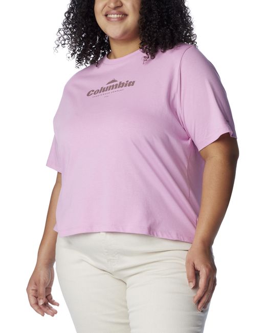 Columbia Purple Columbia North Cascades Relaxed T-Shirt