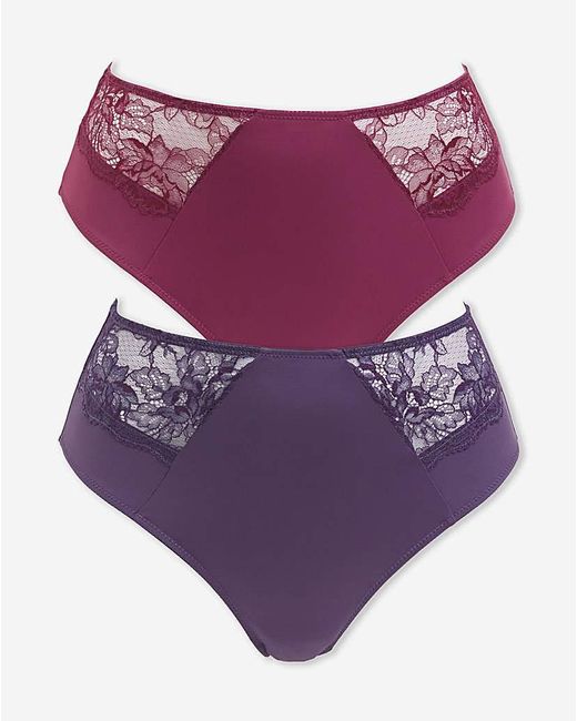 Pretty Secrets Purple Ella 2 Pack Full Knickers