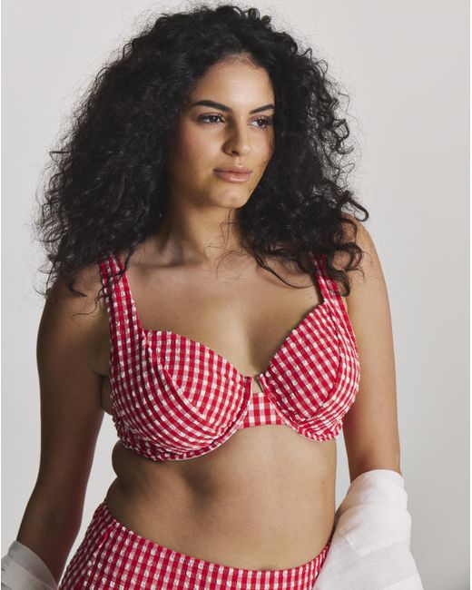 MAGISCULPT Gingham Underwired Bikini Top