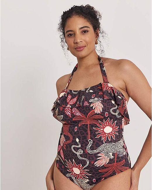 Simply Be Red Value 2 Pack Swimsuits