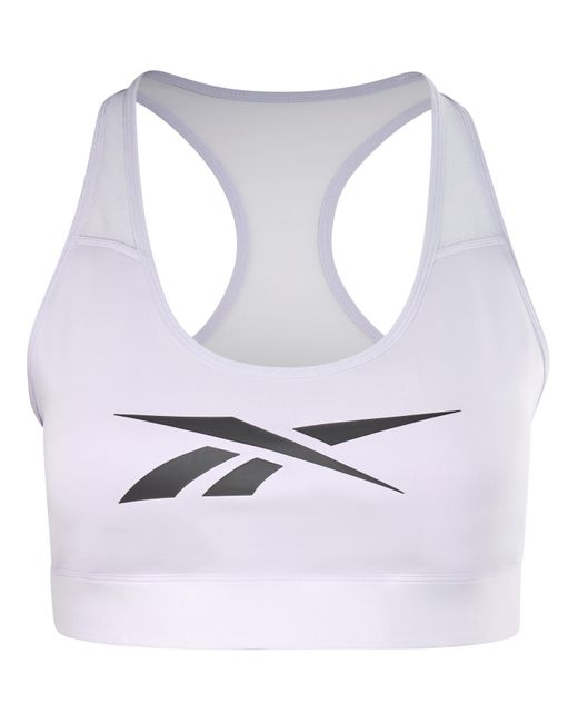 Reebok Purple Lux Vector Racer Bra
