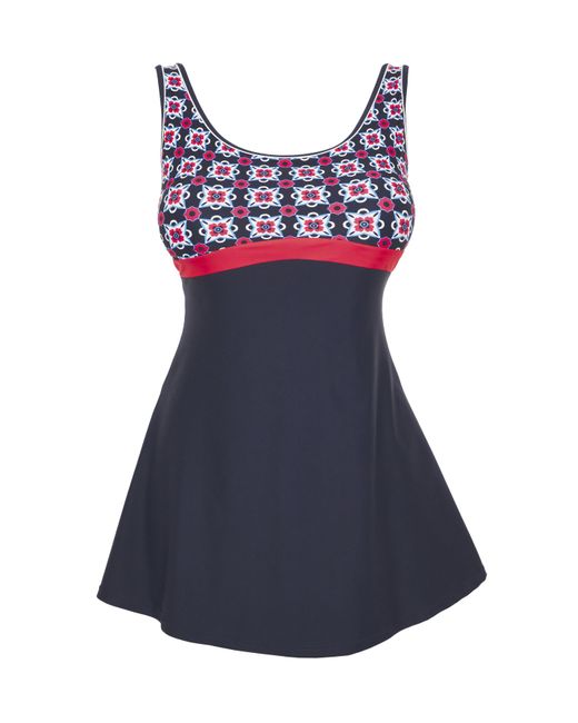 JD Williams Blue Sports Swimdress With Shorts Attached