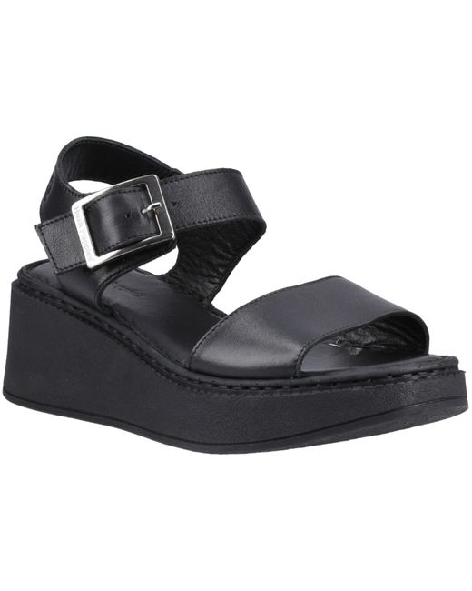 Hush Puppies Black Beatrix Wedge Sandal