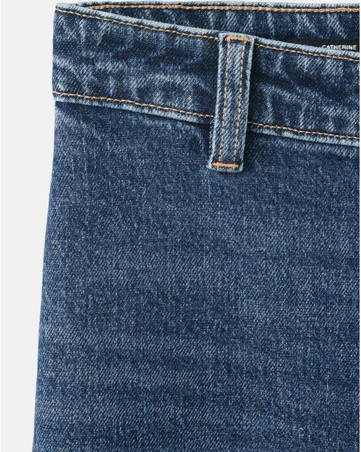 Mango Red Catherin Culotte High-Rise Jeans