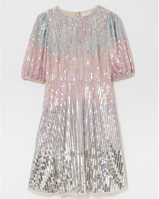 Maya Curve Multicolor Mermaid Sequin Dress