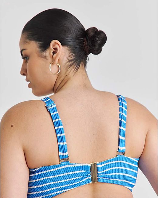 JD Williams Blue Non Wired Bikini Top
