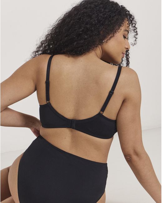 Pretty Secrets Black Rosalie Full Cup Non Wired Bra