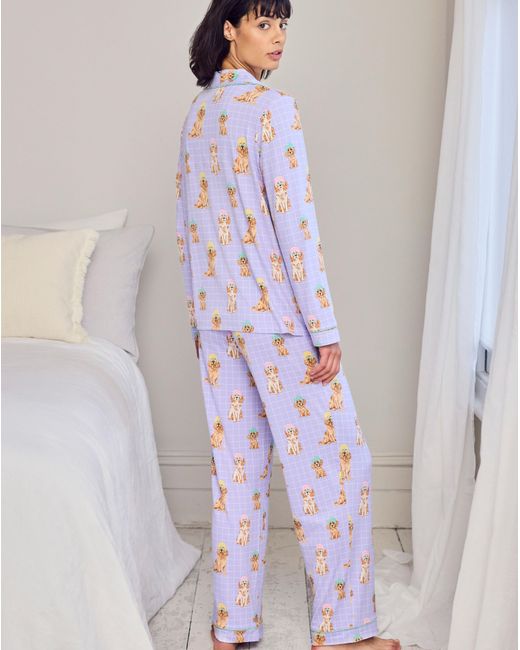 Chelsea Peers White Classic Long Button Up Set