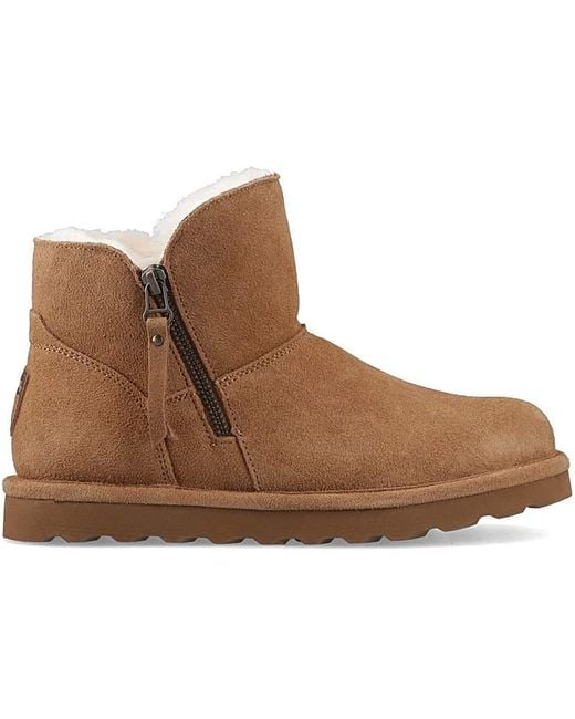 BEARPAW Brown Magnolia Ankle Boot