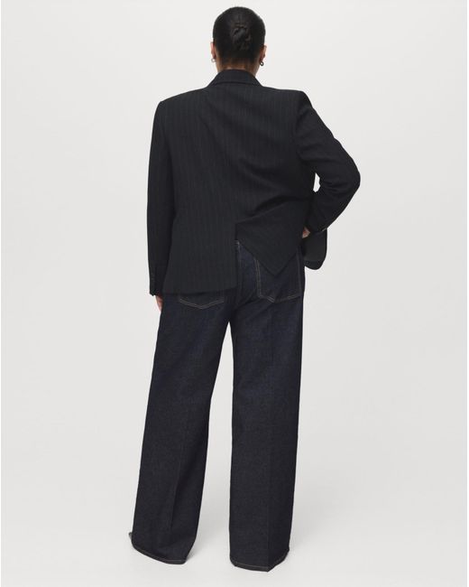Mango Blue Wide Leg Jean