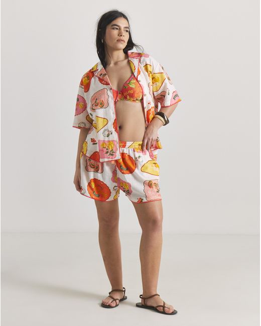 Figleaves Red Sticker Print Co-Ord