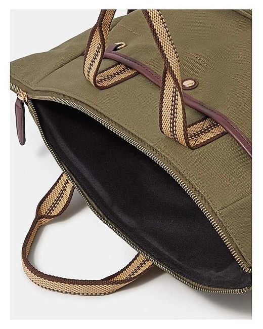 Accessorize Green Multi-Pocket Canvas Backpack