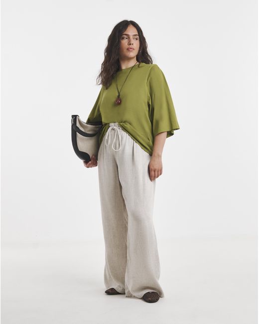 Simply Be Green Kimono Sleeve T-Shirt