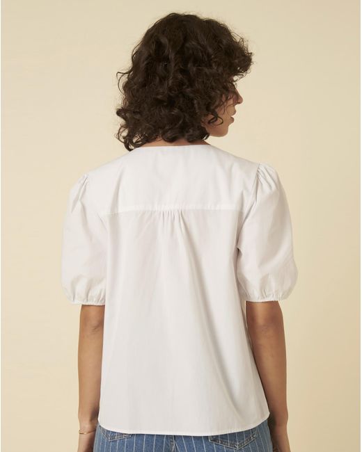 Nobody's Child Gray Short Sleeve Blouse