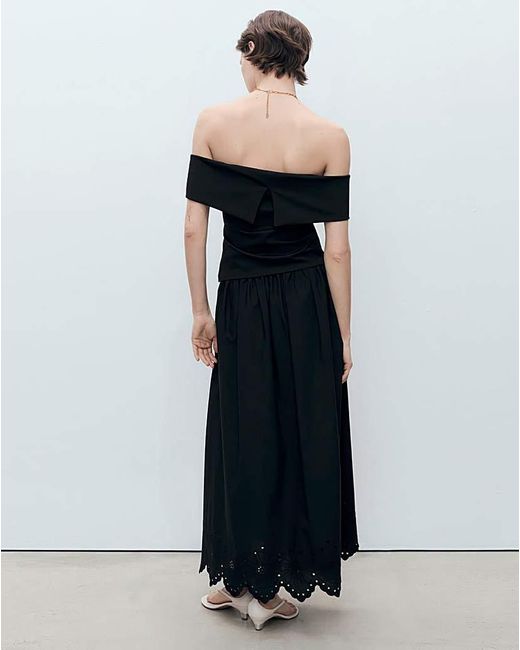Mango Black Skirt Claus