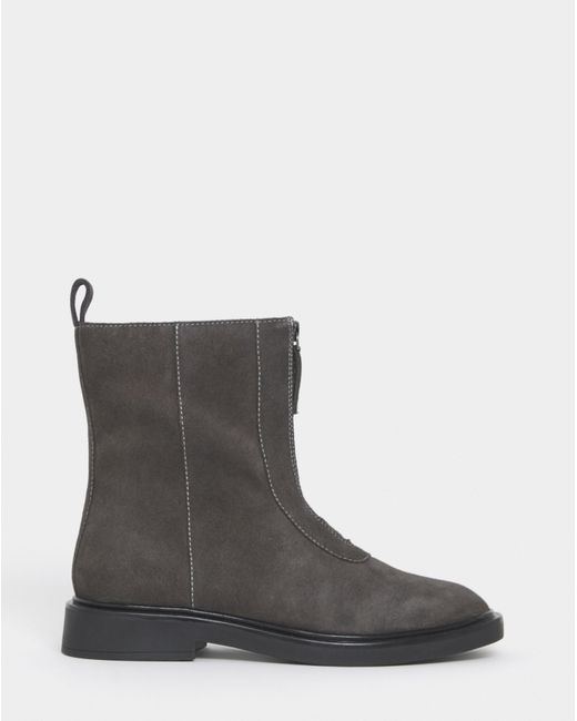 JD Williams Blue Zip Detail Ankle Boots Eee Fit
