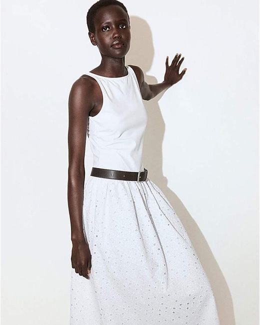 Mango White Dress Toad