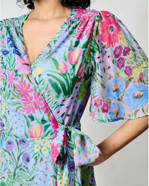 Hope & Ivy Blue Ember Dress