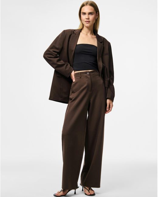 Pieces Brown Kamil Loose Blazer