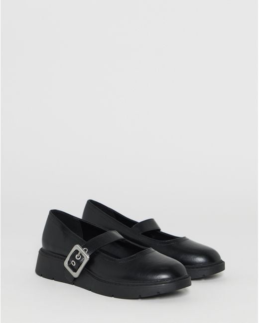 Simply Be Multicolor Wedged Buckle Mary Jane Wide