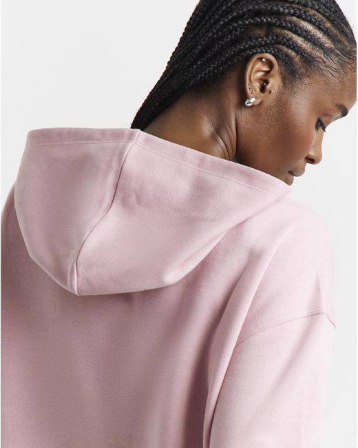 Simply Be Pink V Neck Hoodie