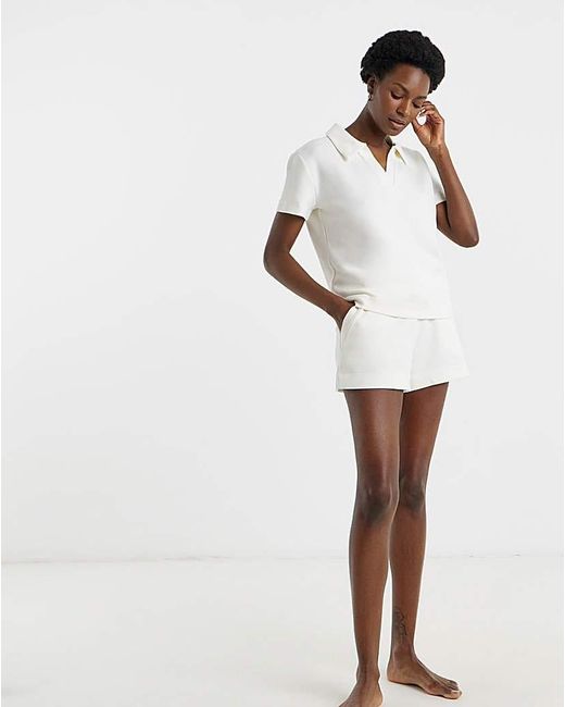 JD Williams White Supersoft Lounge Set
