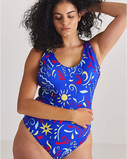 Simply Be Blue 2 Pack Value Swimsuits