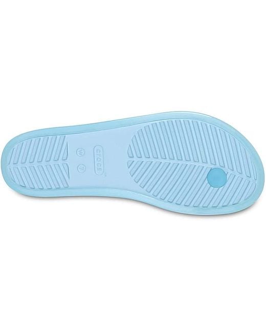 CROCSTM Blue Miami Round Toe Flip Flop