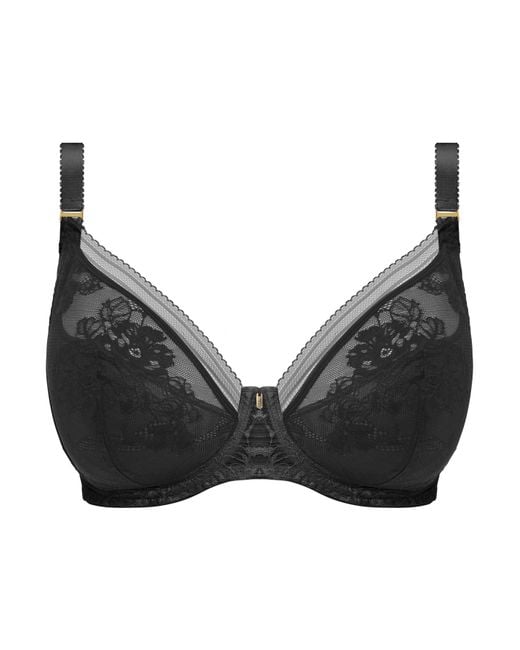 Fantasie Black Fusion Lace Plunge Bra