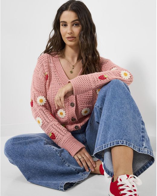 Joe Browns Blue Jb Emilia Embroidered Cardigan