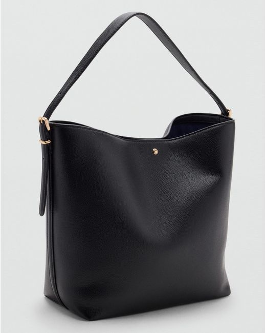Mango Black Large Bucket Bag Buckle