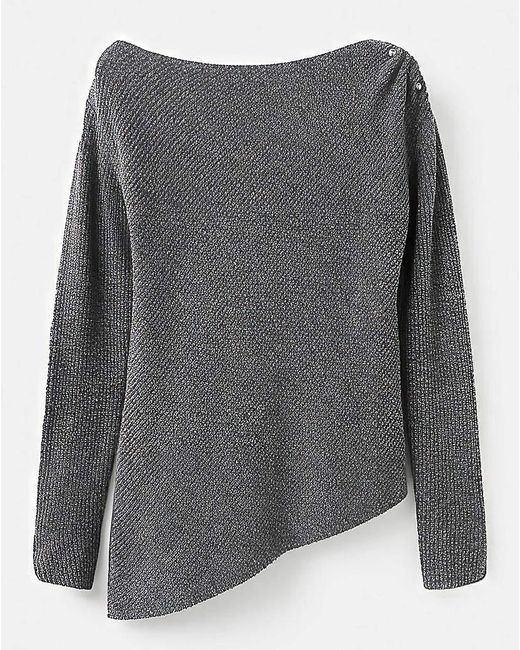 Mango Gray Bardot Jumper