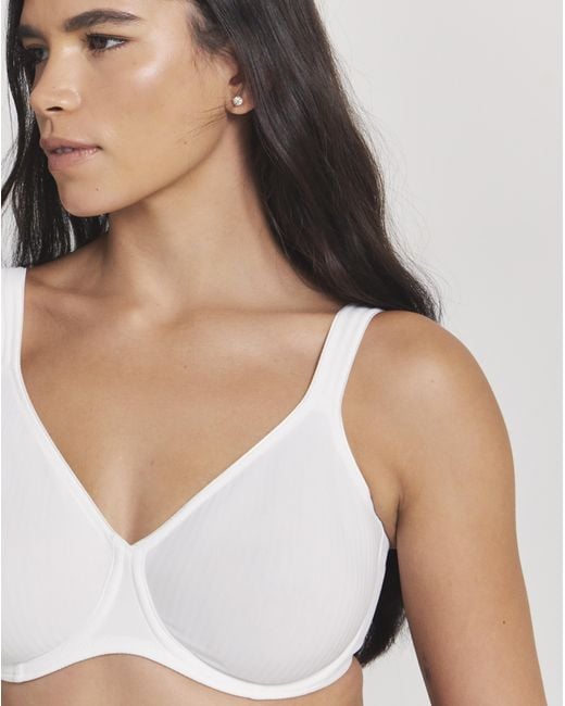 Triumph White Modern Cotton Wired Bra