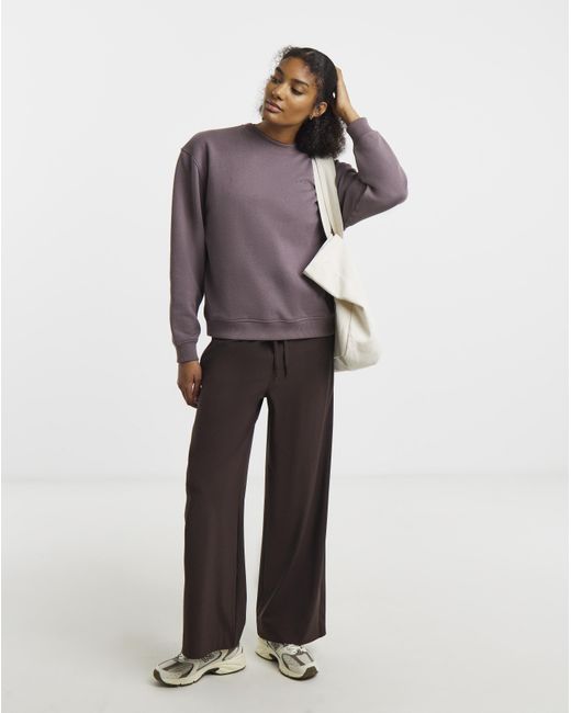 Sweaty Betty Purple Revive Crew Neck Sweatshirt