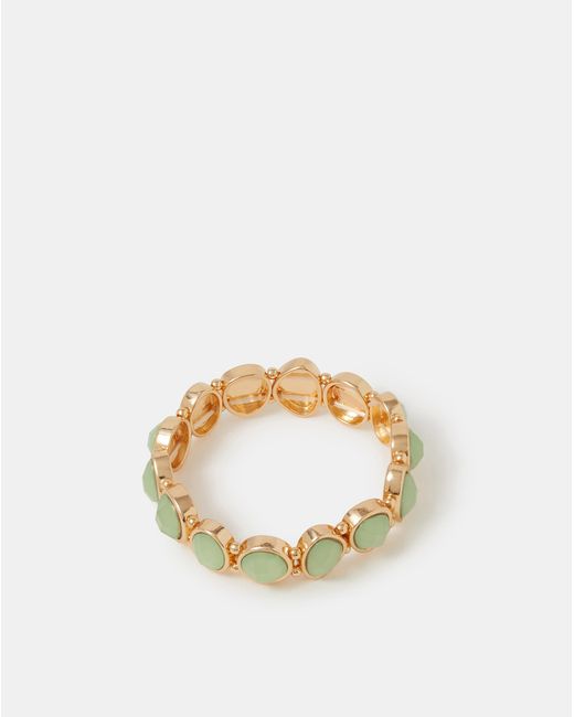 Accessorize Metallic Gemstone Stretch Bracelet