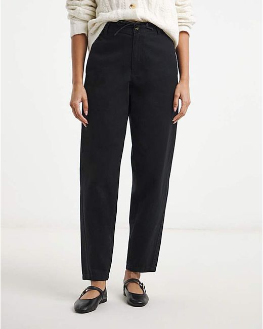 Simply Be White Adjustable Peg Leg Trouser