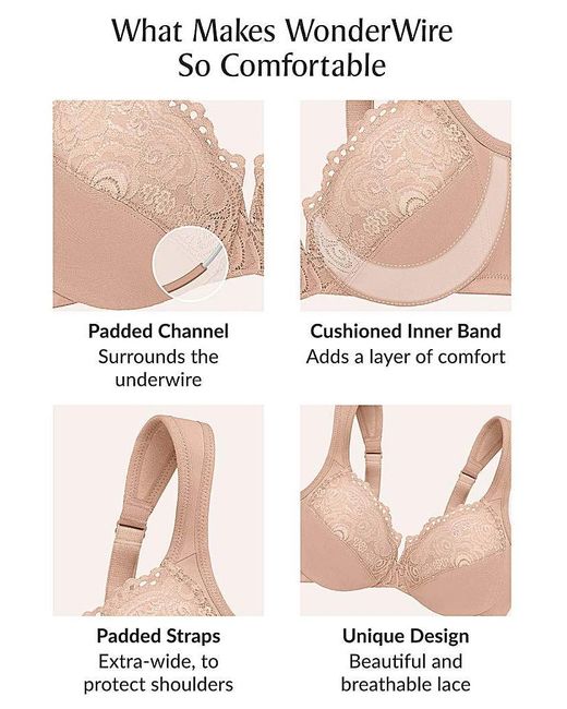 Glamorise Blue 1240 Wonder Wire Bra