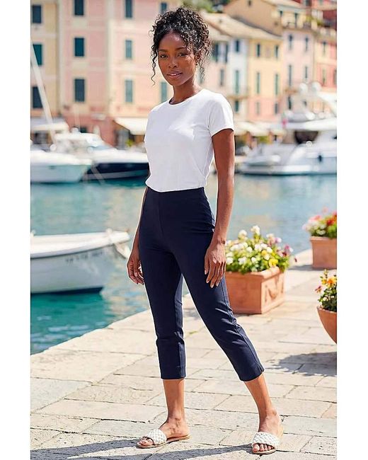 Roman Blue Roman Cropped Stretch Trouser
