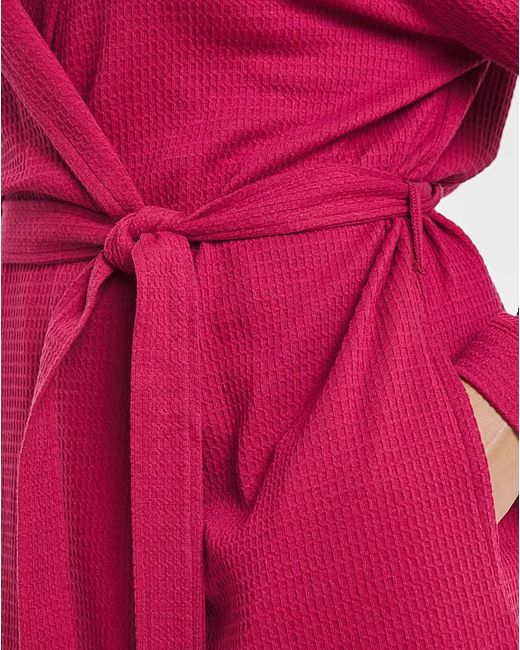 Pretty Secrets Red Waffle Gown