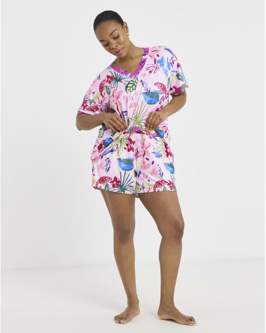Figleaves White Chameleon Shortie Pyjama