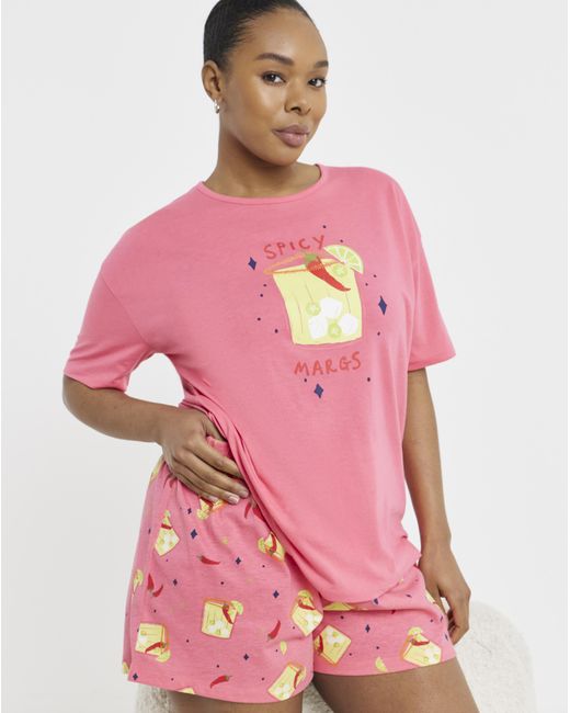 Simply Be Pink Value Shortie Set
