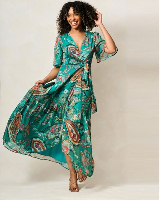 Hope & Ivy Blue Reese Dress